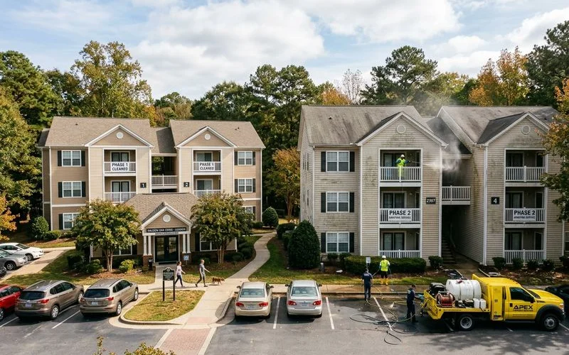 Multi-building phased scheduling