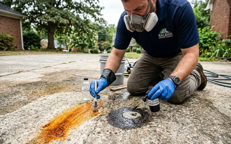 Stain-specific chemistry application detail