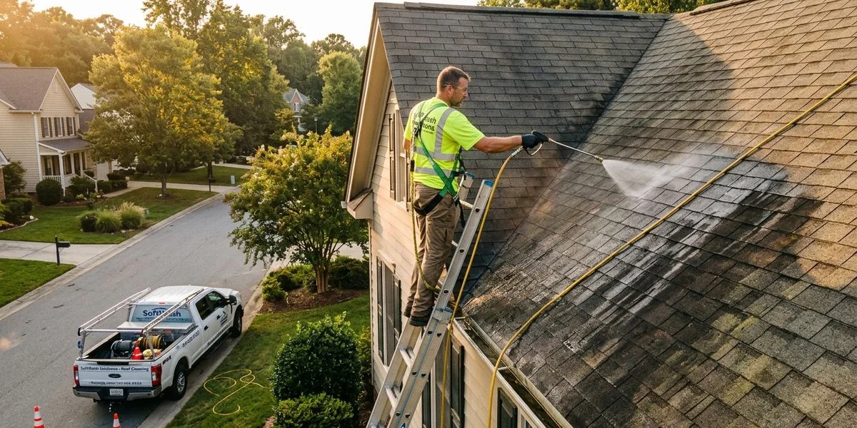 Soft Wash Roof Cleaning