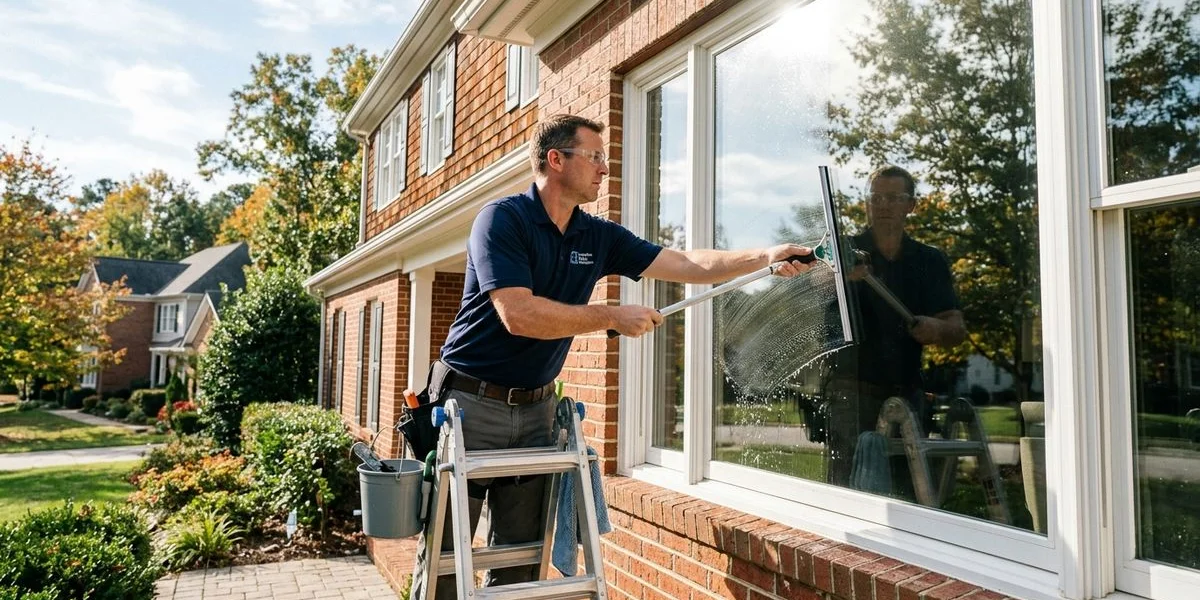 Elite Pressure Washing Raleigh crew at work