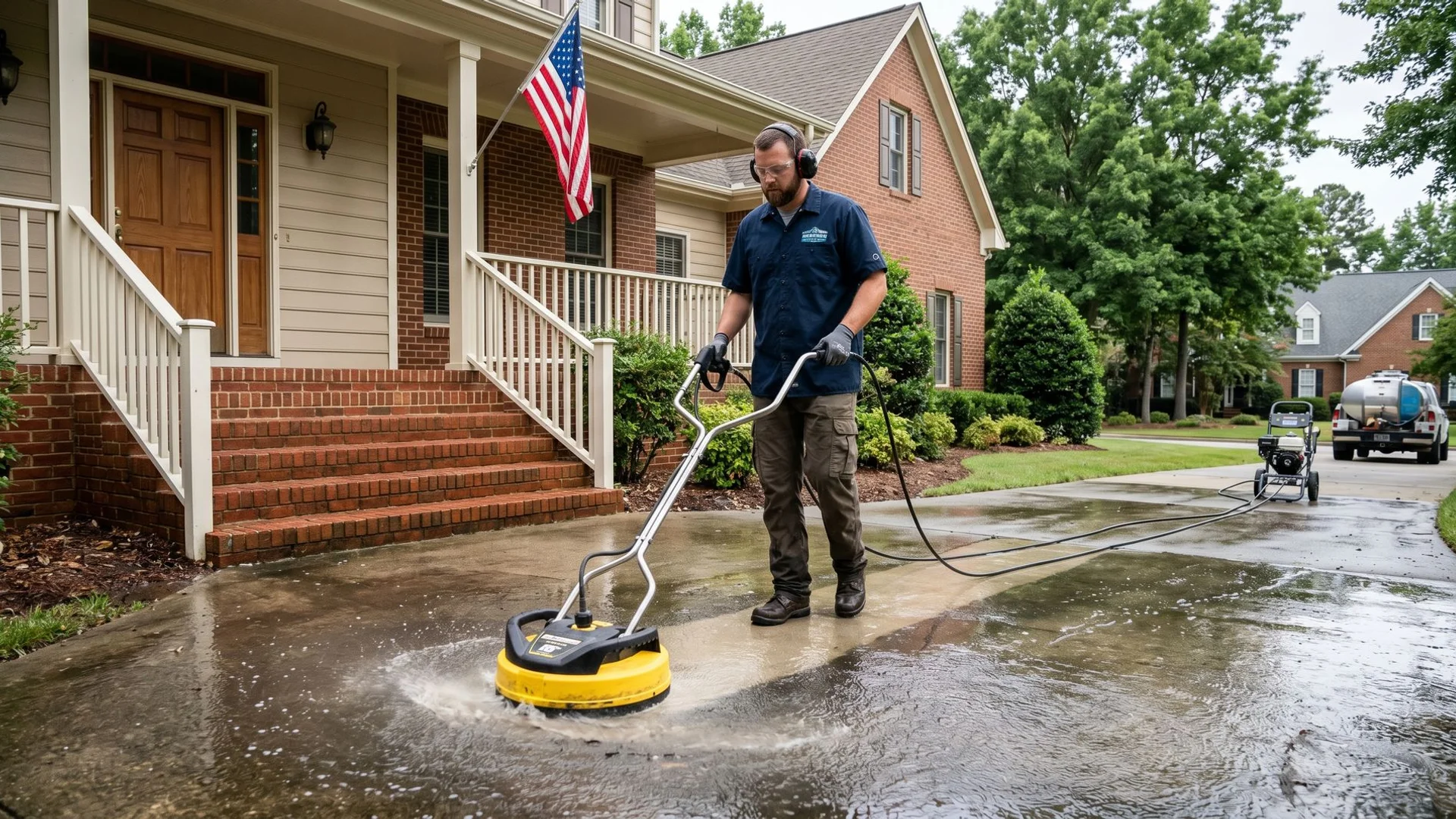Pressure washing service in Durham, NC